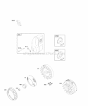 Exhaust System Flywheel Diagram and Parts List for 097432-0038-F1  Briggs and Stratton Engine